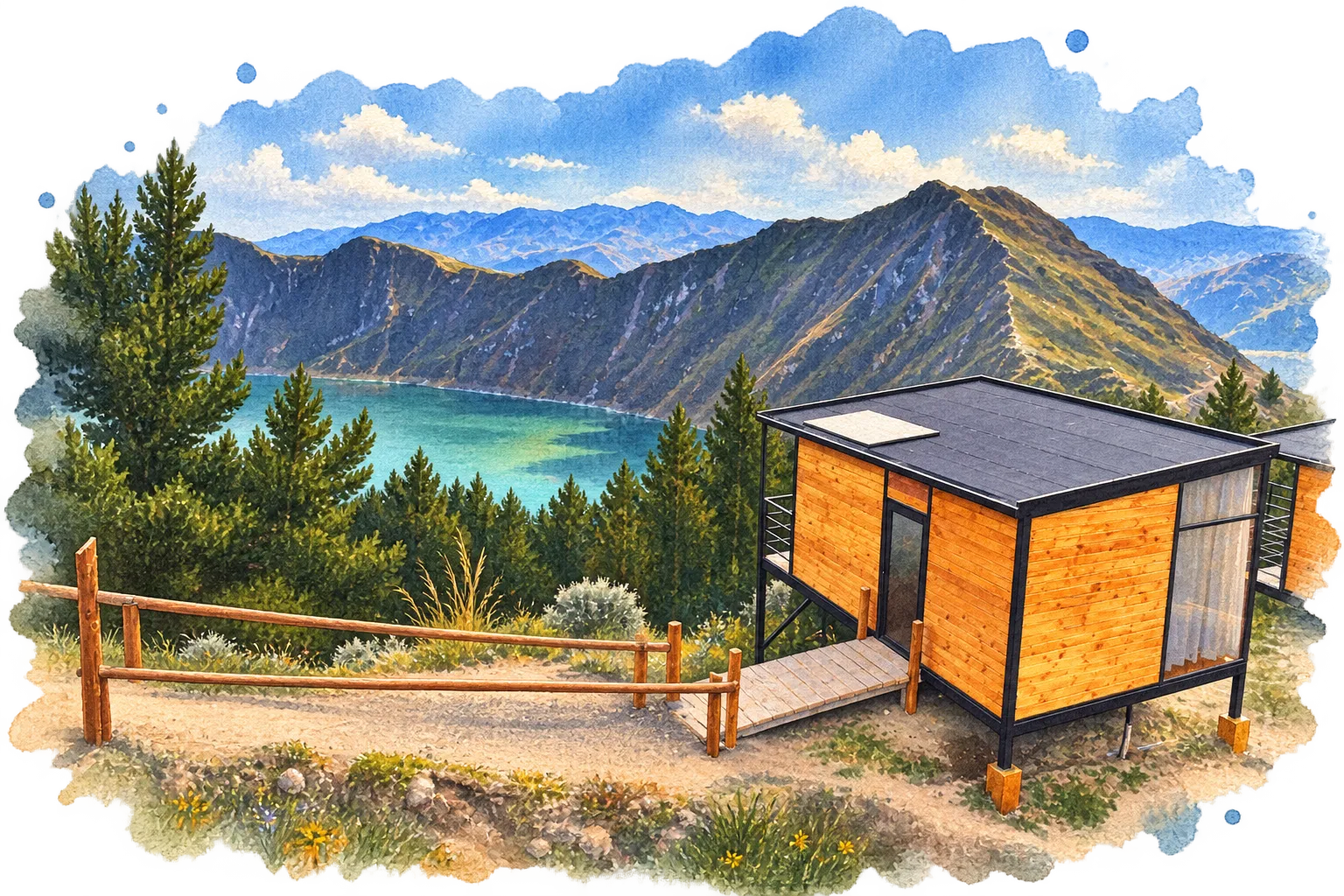 Vista panorámica al Quilotoa